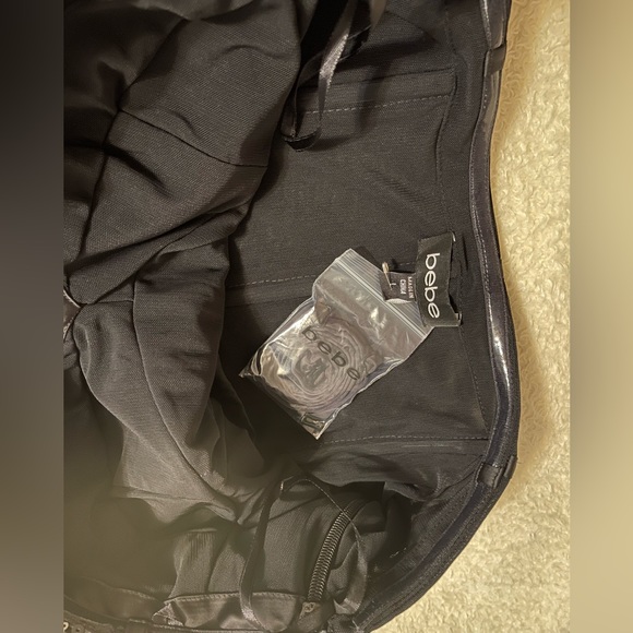 Black Sequined Bebe cocktail dress size L - Picture 6 of 13